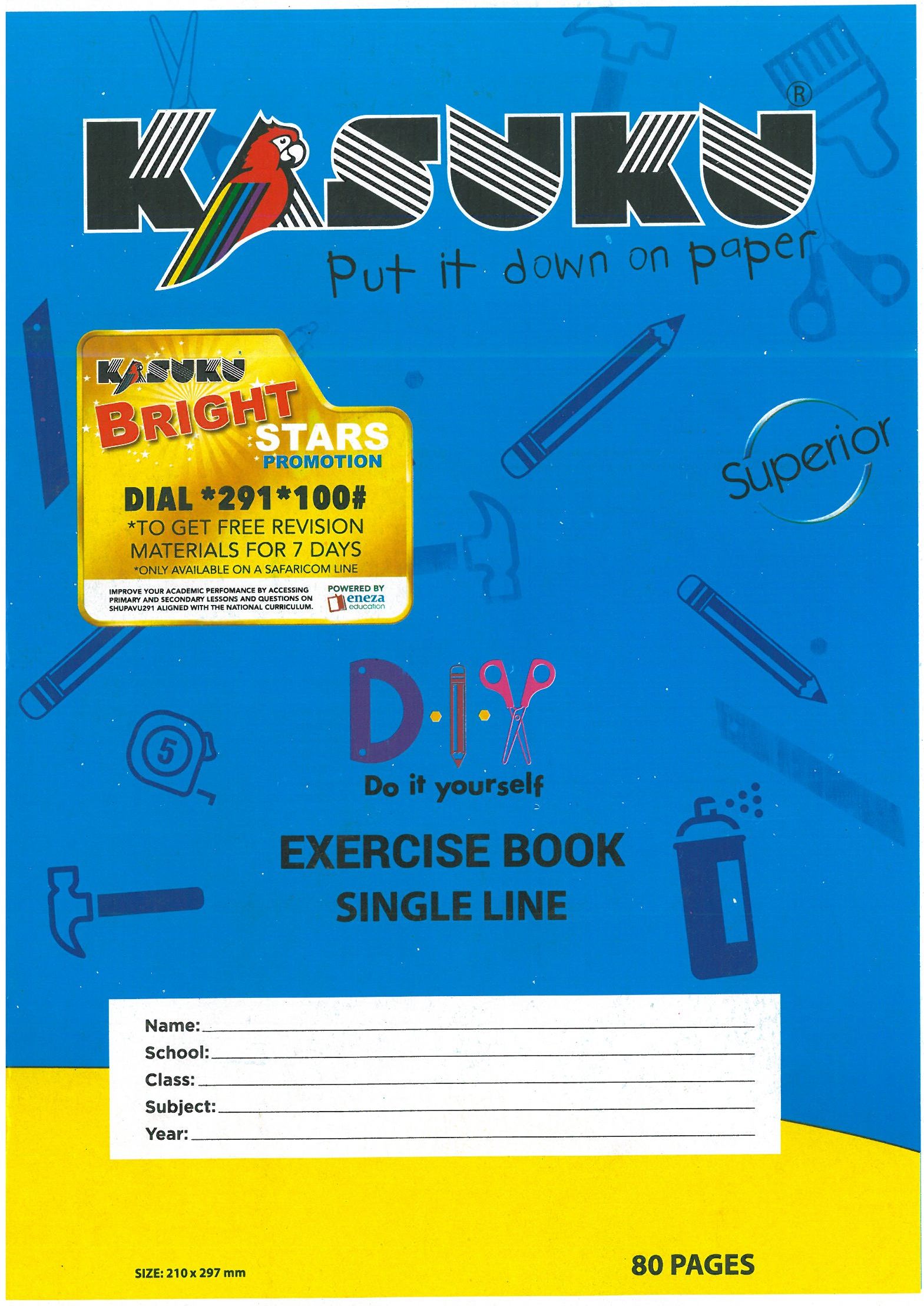 A4 single line 80 pgs